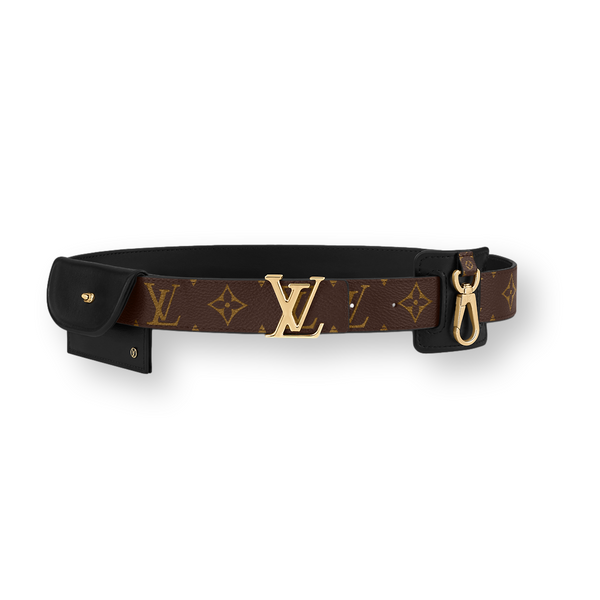 Patent leather belt Louis Vuitton Burgundy size 75 cm in Patent