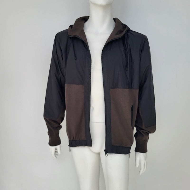 Black & Brown Hooded Jacket