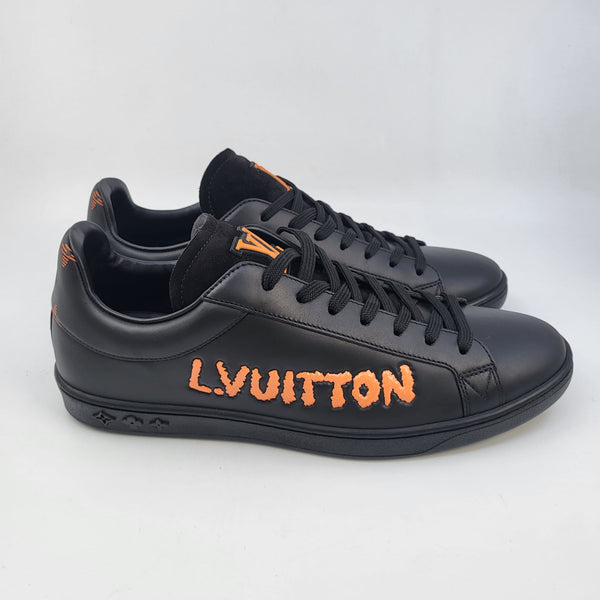 Louis Vuitton, Shoes, Louis Vuitton Mens Black And Orange Sneakers