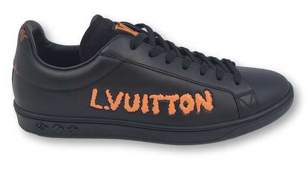 Louis Vuitton, Shoes, Louis Vuitton Mens Black And Orange Sneakers