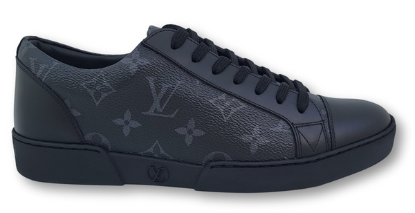 Mens black louis vuitton sneakers discount