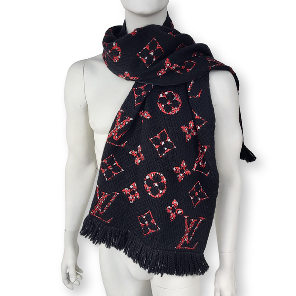 Logomania wool scarf