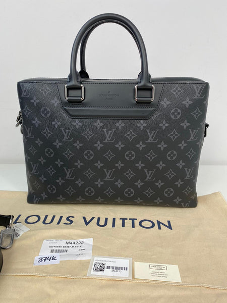 Work in style…. This Louis Vuitton Odyssey Messenger Bag Monogram Eclipse  Canvas MM, crafted from monogram eclipse coated canvas, features…