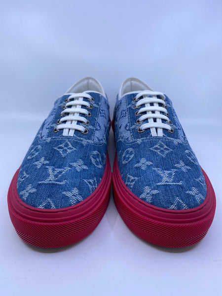 LOUIS VUITTON Monogram Trocadero Richelieu Sneakers 7.5 1203997