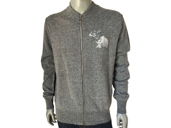 Louis Vuitton Men's Gray Linen Wool Chapman Rhinoceros Sweater – Luxuria &  Co.