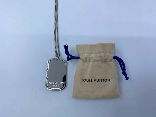 Vintage Louis Vuitton Dog Tag Necklace – Lux Jewelry Boutique