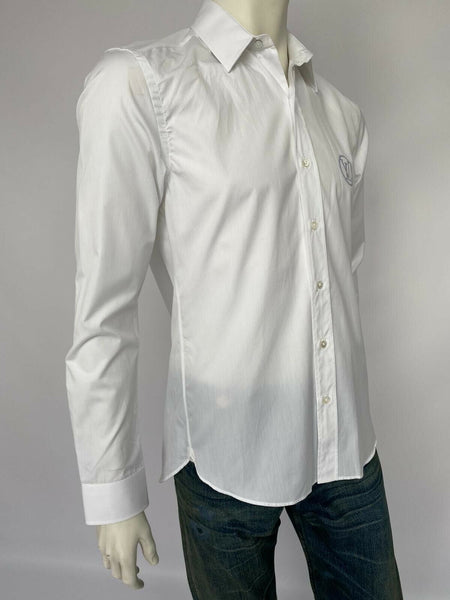 Louis Vuitton Men's White Cotton Fil Coupe LV Classic Shirt – Luxuria & Co.