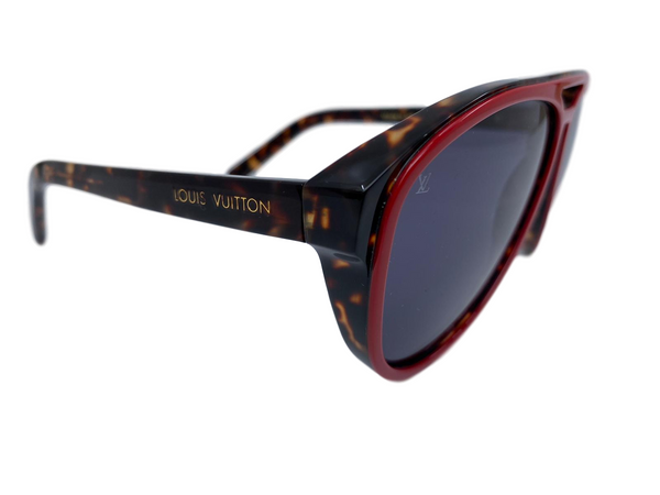 Louis Vuitton Tortoise Shell Acetate Square Frame Sunglasses