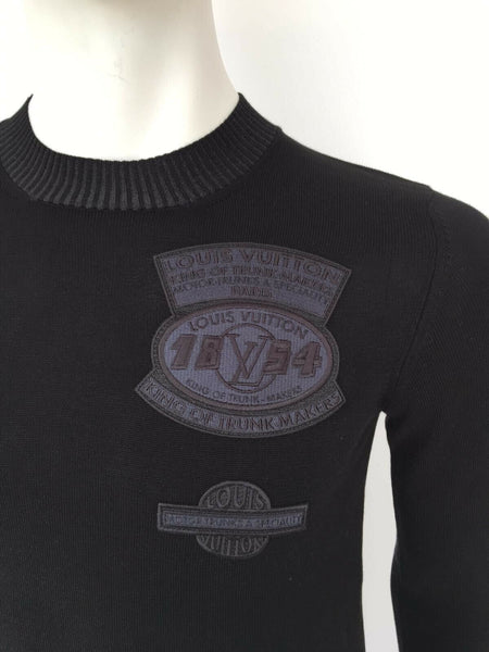 Louis Vuitton Black Men Limited Patches Sweater XL