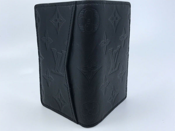 Louis Vuitton Black Shadow Monogram Pocket Organizer – Savonches