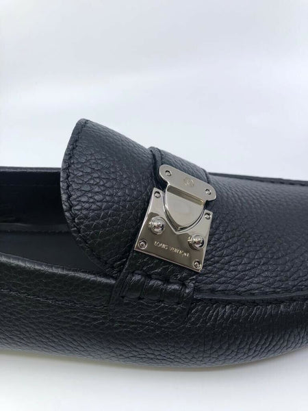 Louis Vuitton Men's Navy Suede Damier Shade Car Shoe Loafer