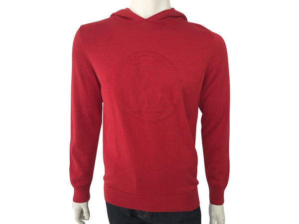 Louis Vuitton Men's Red Cotton Silk LV Circled Hooded Sweater – Luxuria &  Co.
