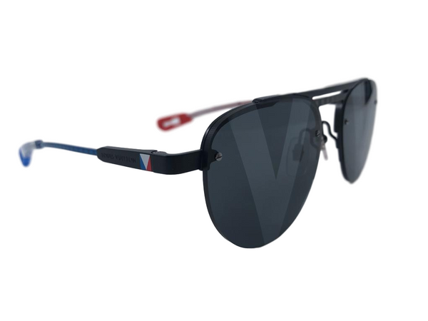 Louis Vuitton Men's Silver Latitude Pliante Sunglasses Z0931U