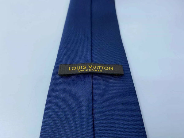 Louis Vuiton Men's Blue Orange Uniformes Woven 100% Silk Tie – Luxuria & Co.