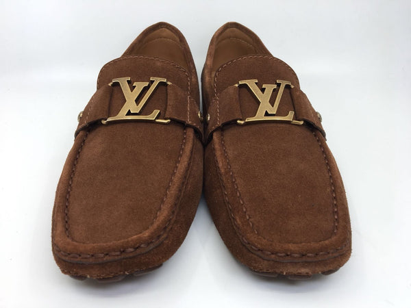 Louis Vuitton Monte Carlo Driving Moccasin Brown Leather 10 LV or