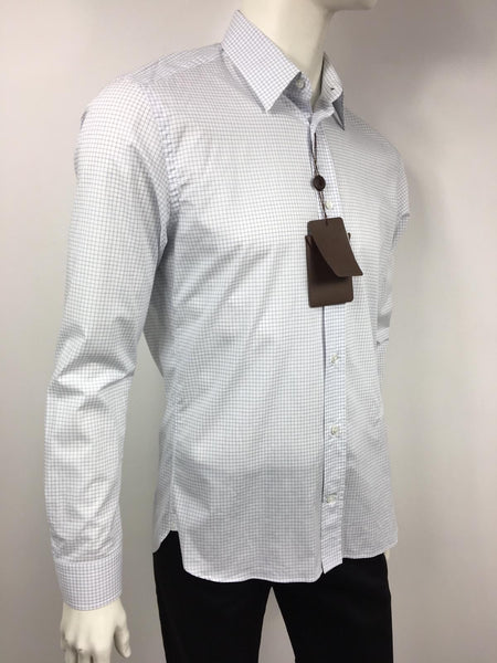 Louis Vuitton Men's White Cotton Emblem Classic Collar Shirt – Luxuria & Co.