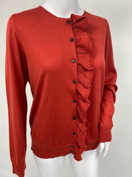 Louis Vuitton Women's Red Wool Cardigan Sweater – Luxuria & Co.