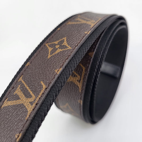 Lv circle leather belt Louis Vuitton Brown size L International in Leather  - 31702479