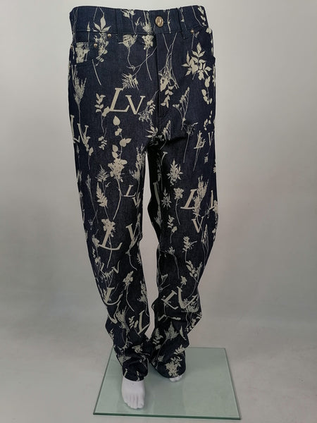 Louis Vuitton Gradient Denim Regular Fit Pants Fuchsia/Blue Men's - SS22 -  GB