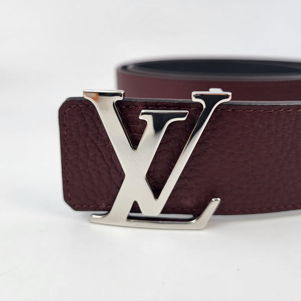 Louis Vuitton Initials Shape Belt Monogram 40MM Absolute Black in Taurillon  with Black - US