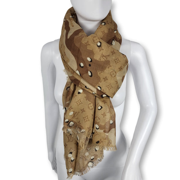 vuitton monogram silk scarf
