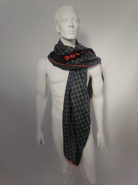Damier Latitude Scarf  Louis vuitton scarf, Damier, Cotton silk