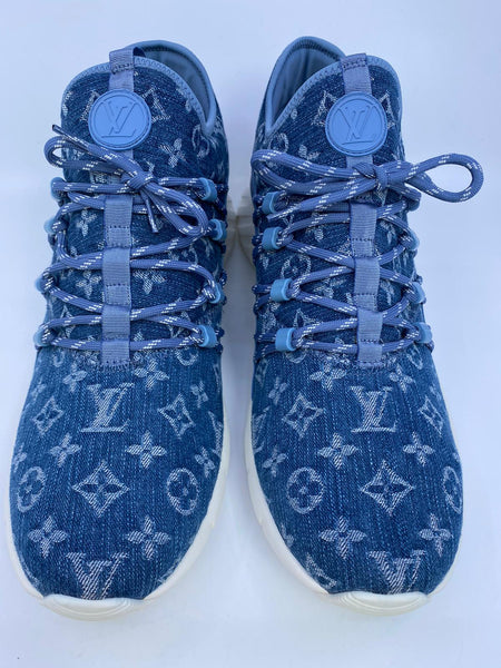 Buy [Used] LOUIS VUITTON Sneaker Fastlane Line Monogram Denim Blue Notation  size: 8 1/2 1A4U47 from Japan - Buy authentic Plus exclusive items from  Japan