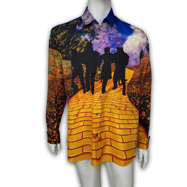 Louis Vuitton Men's Wizard of Oz Brick Road Long Sleeve 100% Silk
