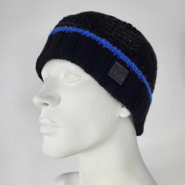 Louis Vuitton Men's Black Cashmere Damier Helsinki Hat – Luxuria & Co.