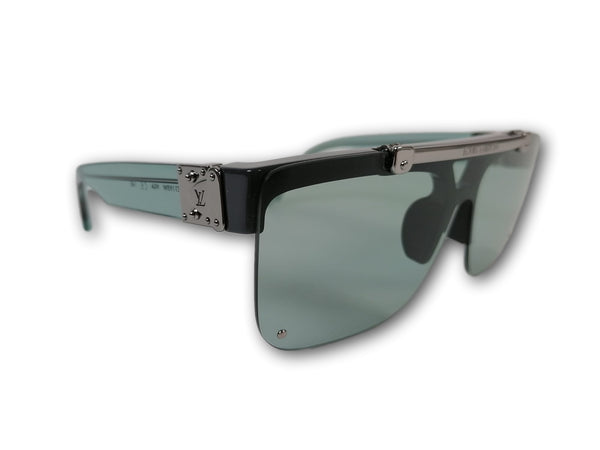 Louis Vuitton Green Tone/ Green Square Montgomery Sunglasses at 1stDibs