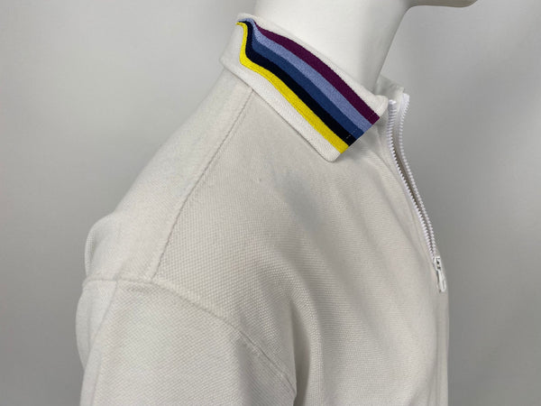 Louis Vuitton Men's Black Cotton LV Rainbow Collar Half Zip
