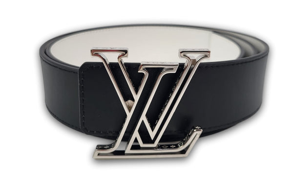 Mens Designer Clothes  LOUIS VUITTON leather belt with silver buckle 77
