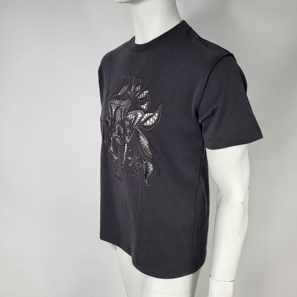Louis Vuitton 2020 Vegetal Lace Embroidery T-Shirt - Grey T-Shirts