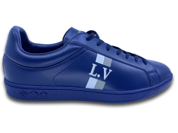 Louis Vuitton Men's Blue Leather Luxembourg Sneaker – Luxuria & Co.