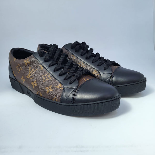 Louis Vuitton Mens Match Up Sneaker Monogram Black EU 43.5