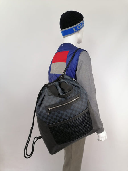 Louis Vuitton Damier Cobalt Matchpoint Hybrid Backpack - Black Backpacks,  Bags - LOU777756