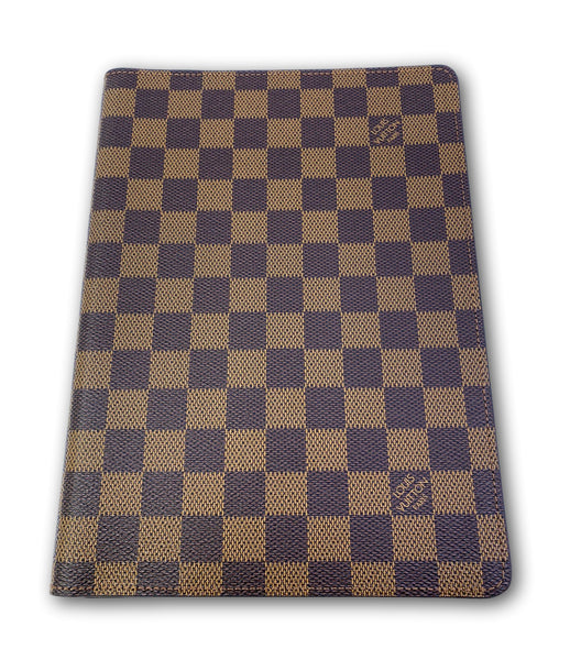 Louis Vuitton Damier Ebene Desk Agenda Cover - Preloved LV Canada