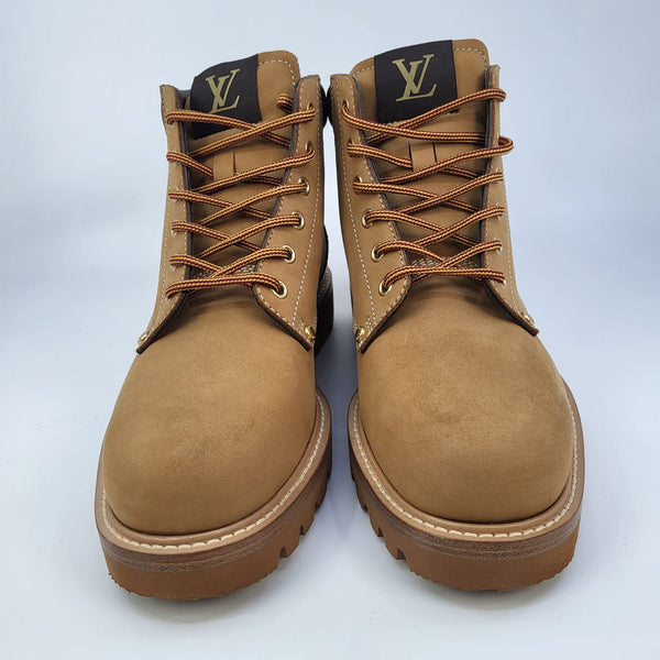 Louis Vuitton - Authenticated Oberkampf Boots - Leather Brown Plain for Men, Never Worn