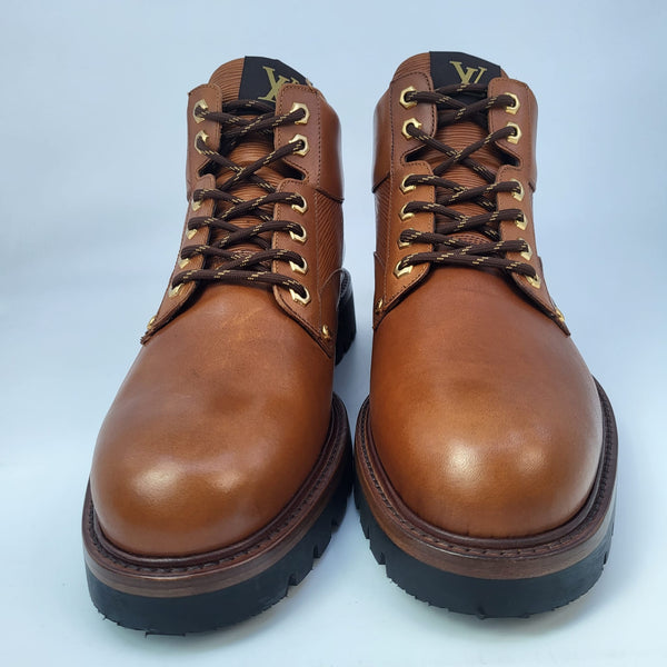Louis Vuitton - Authenticated Oberkampf Boots - Leather Brown Plain for Men, Very Good Condition