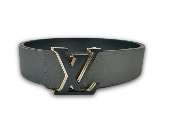 Louis Vuitton LV Initiales 40mm Reversible Belt Grey Monogram Eclipse. Size 110 cm
