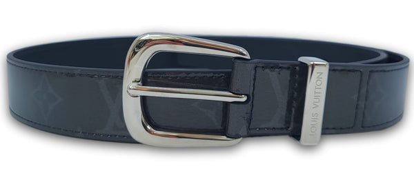 Louis Vuitton LV initials Webbing 35mm Belt, Blue, One Size