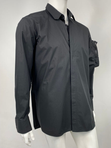 Louis Vuitton Black Cotton Plain Rainbow Men Pilot Pocket Shirt Size S For  Sale at 1stDibs
