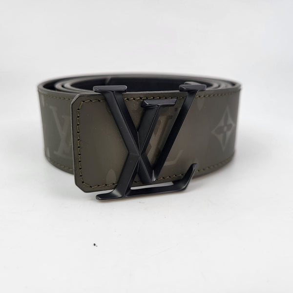 Louis Vuitton LV Initiales 40mm Reversible Belt Anthracite Leather. Size 85 cm
