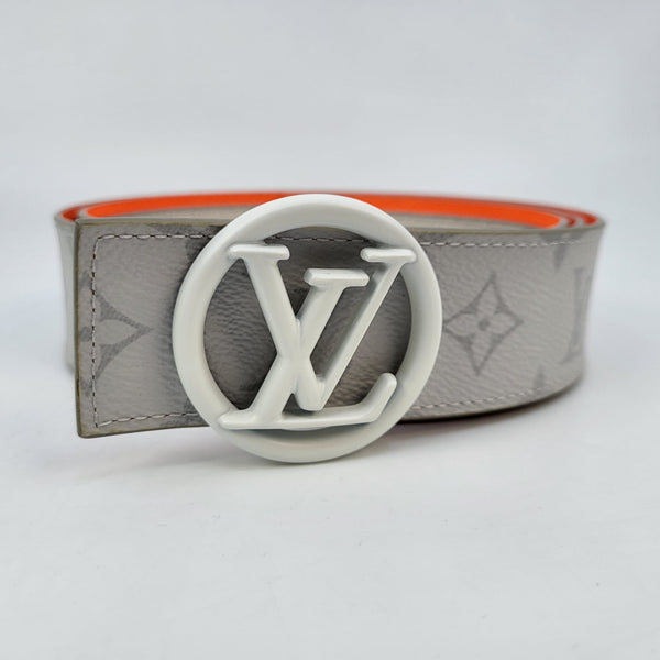 Louis Vuitton Monogram Eclipse LV Circle Reversible Belt