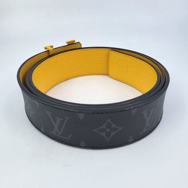 Black Louis Vuitton Monogram Eclipse Initiales Belt – Designer Revival