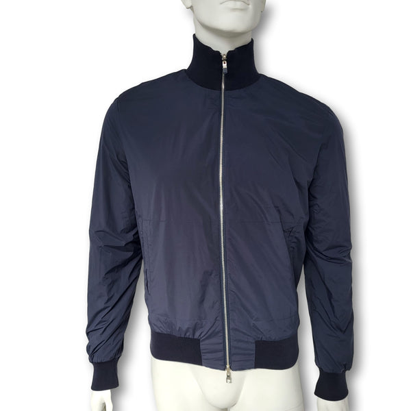 Louis Vuitton Men's Navy Reversible Nylon Knit Blouson Jacket size M