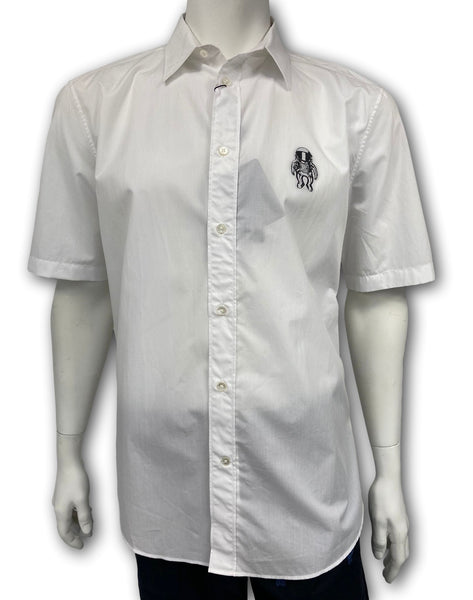 Louis Vuitton Men's White Cotton Regular Fit Space Logo Shirt – Luxuria &  Co.