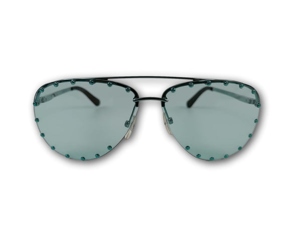 Louis Vuitton Women's Aqua Green The Party U Sunglasses Z1208U – Luxuria &  Co.