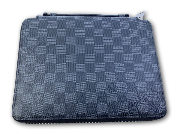 LOUIS VUITTON Work LV Cobalt Damier Tote Portfolio Briefcase Shoulder Laptop  Bag