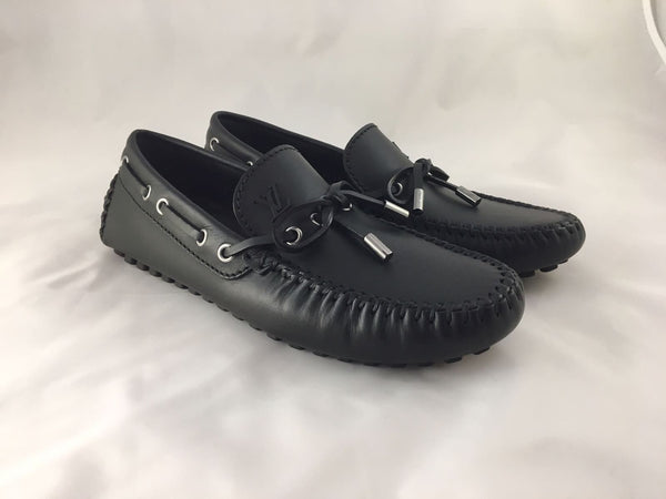 Louis Vuitton Men's Navy Leather Arizona Car Shoe Loafer – Luxuria